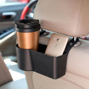 4x Black Plastic Universal Portable Car Seat Back Storage Box Organizer Holder