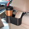 4x Black Plastic Universal Portable Car Seat Back Storage Box Organizer Holder