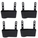 4x Black Plastic Universal Portable Car Seat Back Storage Box Organizer Holder