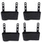 4x Black Plastic Universal Portable Car Seat Back Storage Box Organizer Holder