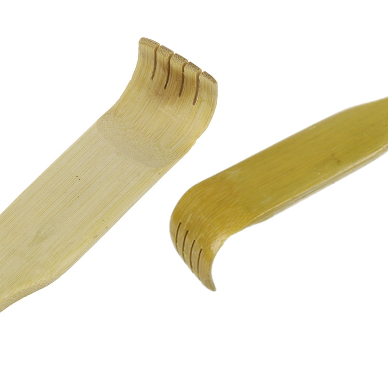 Bamboo Back Scratcher Massager Roll Aid Stick Body-Itch Scratching Lon FUG