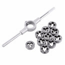 11pcs/set Die Wrench Kit Bearing Steel Screw Thread Cutting Straight ZSL