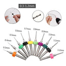 10x 0.3~1.2 mm PCB Print Circuit Board Carbide CNC Mini Drill Bits Tool New PUZ