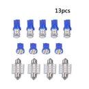 13pcs White LED Lights T10 for Map Dome License Plate Lights Kit IJV AVA SYQ