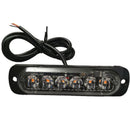 6 LED Car vehicle Strobe Flash Light Emergency Warning Flashing Lamp Yellow LUW