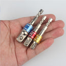 Socket Adapter Hex Shank To 1/4 1/2 3/8" Impact Drill Driver Bit quick change df