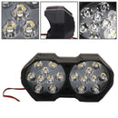 Motorcycle Motorbike LED Spot Fog Lights Beam Headlight Driving Running Light