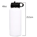 Thermos Cup Insulated Stainless Steel Wide Mouth Water Bottle Straw Lid new RTF
