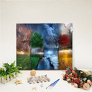 50cmx40cm Tree DIY Paint By Number Kit Digital Oil Painting Art Wall Home BZJ