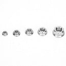 70pcs Stainless Steel M8\M6 \M5\M4\M3 Hex Flange Lock Nut Sliver HQI