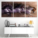 3pcs Running Horse Wall Painting Canvas Picture Art Print Unframed Mur WZR