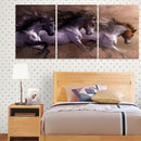 3pcs Running Horse Wall Painting Canvas Picture Art Print Unframed Mur WZR