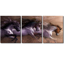 3pcs Running Horse Wall Painting Canvas Picture Art Print Unframed Mur WZR