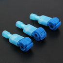 100pc Insulated 16-14 AWG T-Taps Quick Splice Wire Terminal Connectors Kit BLUE