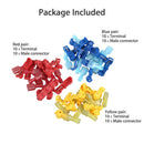 60x Insulated 22-10 AWG T-Taps Quick Splice Wire Terminal Connectors Com IJK