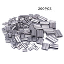 200x Aluminum Crimping Loop Sleeve for 1/16 Inch Diameter Wire Rope and Cable zx
