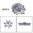 200PCS Aluminum Crimping Loop Sleeve for 1/16 Inch Diameter Wire Rope and XDB