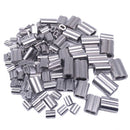 200PCS Aluminum Crimping Loop Sleeve for 1/16 Inch Diameter Wire Rope and XDB