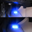 4 x 3 LED Car Interior Atmosphere Blue Light Charge Floor Decor Lamp Acces SGG