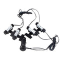 4 x 3 LED Car Interior Atmosphere Blue Light Charge Floor Decor Lamp Acces SGG