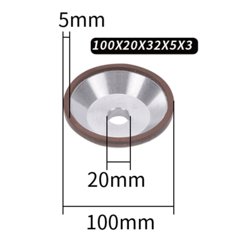 180 Grit Cutter Grinder for Carbide Metal Tool 100mm Diamond Grinding Whe WPO
