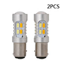 2 x WHITE 1157 5W BAY15D 5630 20smd CAR STOP TAIL BRAKE LED BULBS LAMP ZXH