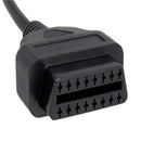 17 Pin OBD1 to 16 Pin OBD2 OBDII Diagnostic Connector Adapter Cable for WAO