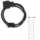 For OBD2 16-Pin to DB9 9-pin Serial Port RS232 OBD2 Adapter Cable Car Diagnostic