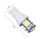 50Pcs Super White T10 Wedge 5-SMD 5050 LED Light bulbs W5W 2825 158 192 NXM GKU