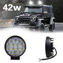 2x 42W Car 10-30V LED Work Spot Light Spotlight Lamp Van ATV Offroad SUV SEY