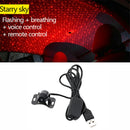 USB Car Atmosphere Lamp Starry Sky Interior Ambient Star Light ODA