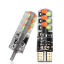 2PCS T10 COB RGB LED 6SMD Car Wedge Side Multicolor Light Bulbs w/Remote Control
