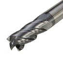 10MM Tungsten Carbide End Mill 4 Flute Shank Drill 75MM Length Flat Bottom Shank