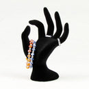Black Velet Jewellery Ring Bracelet Necklace Hand Finger Display Holder S DYQ