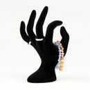 Black Velet Jewellery Ring Bracelet Necklace Hand Finger Display Holder S DYQ