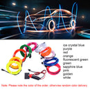 4M LED RGB Charge Light Car Interior Center Console Foot Decorative Universal