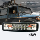 48W LED Work Light Bar Spot Lights for Driving Lamp Offroad Car Truck BXR