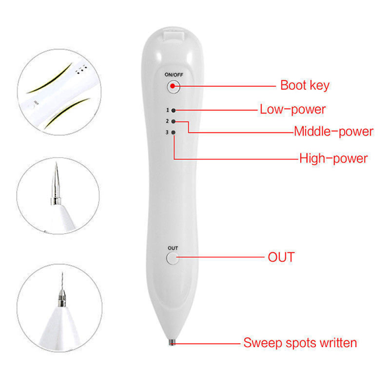 Portable Freckle Mole Dark Spot Tattoo Removal Pen Set Skin Care Beauty M NKB