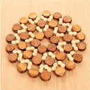 Bamboo Round Anti-Slip Dining Pad Kitchen Placemat Insulation Tableware Co OKB
