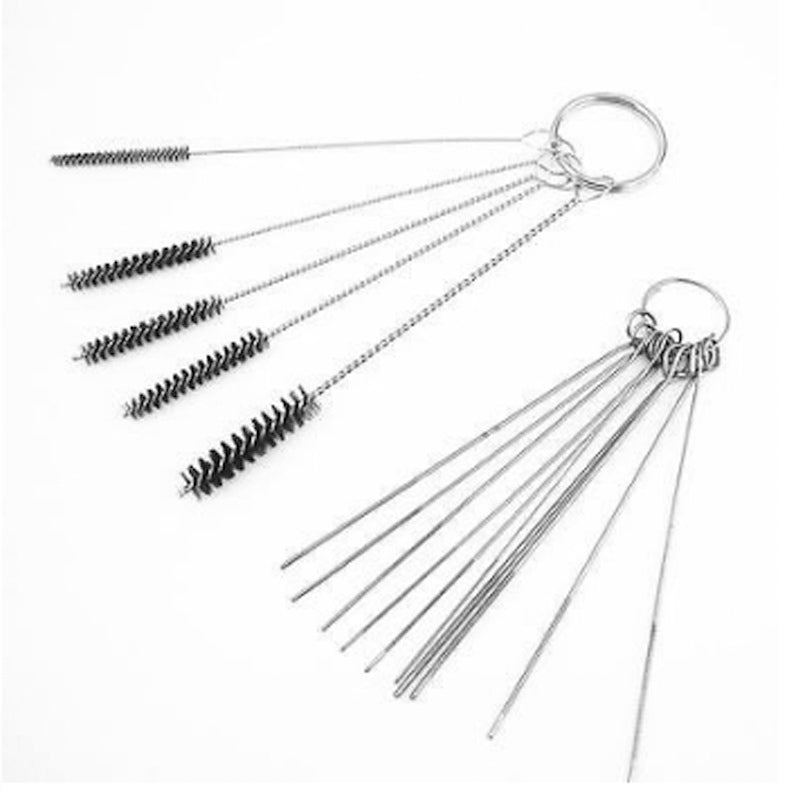 Airbrush Nozzle Cleaning Repair Tool Kit Needle & Brush Set New Hot CXT