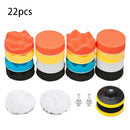 22 PCS Car Foam Drill Polishing Pad Kit High Quality 3 Inch Buffing Pads TAO