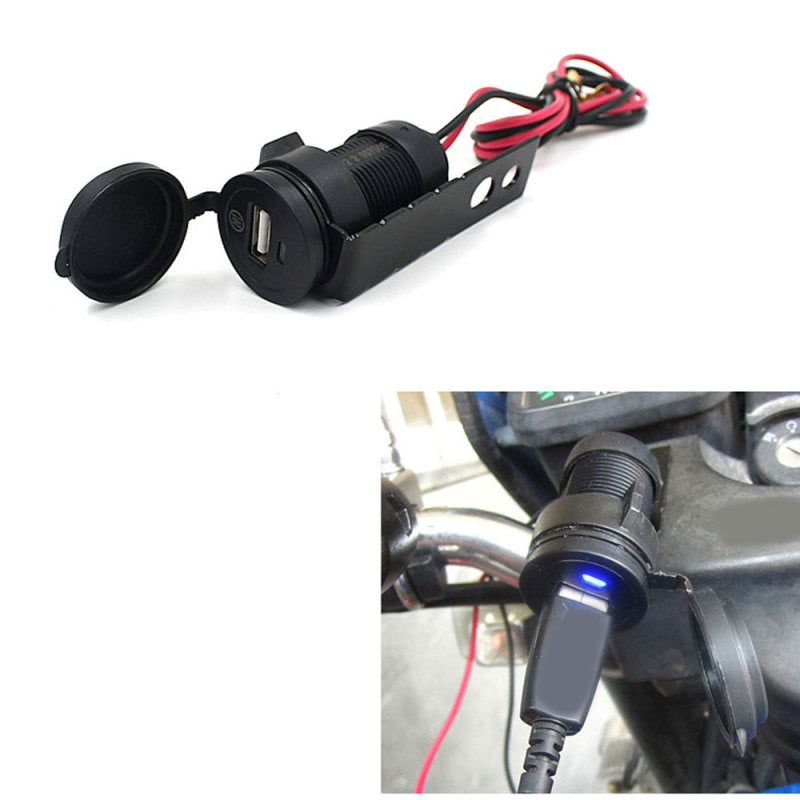 USB Power Motorcycle Boat Car Cigarette Lighter Socket Plug 12V HVZ