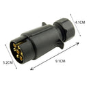 7Pin 12s Car Van Trailer Plug Socket Connector Caravan Towbar Towing Lights DCT