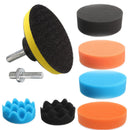 19Pcs/Set 3 inch 80mm Sponge Buff Buffing Polishing Pad Kit For Car Polisher