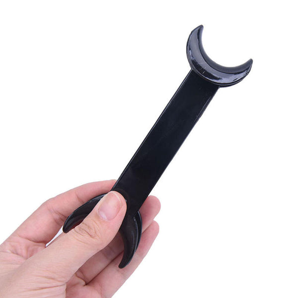 Reusable Dental T-Shaped /Lip Retractor Opener + Black Color Plastic Retractors