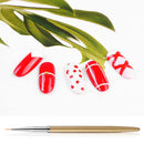 3 Pcs/Kit Nail DIY Art Lines Painting Pen Brush Metal Alloy Polish Tips  SAW
