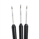 3x Nail Art Pen Dotting Drawing Painting UV Gel Liner Polish Brush Accessories