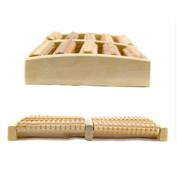 Wooden Feet Roller Wood Foot Care Massage SPA Reflexology Relax Stress