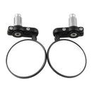 Motorcycle CNC Aluminum Rotate Round 7/8" Handle Bar End Side Rearview Mirrors f