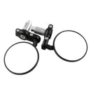 Motorcycle CNC Aluminum Rotate Round 7/8" Handle Bar End Side Rearview Mirrors f